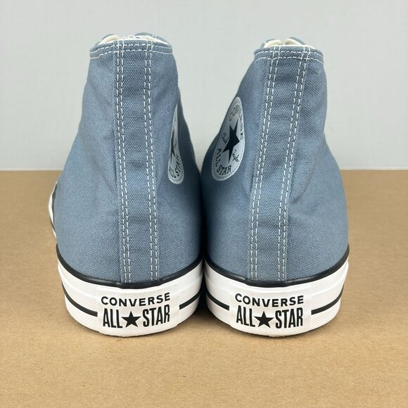 Converse Chuck Taylor All Star High Top Canvas Sneakers Mens 12 Gray Blue - Picture 4 of 10